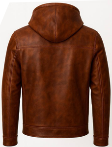 แจ็คเก็ตหนังผู้ชายดีไซน์ล่าสุด คอตั้ง มีกระเป๋าหน้า ระบายอากาศได้ดี แห้งเร็ว เหมาะสำหรับฤดูหนาว มีหลายสี สไตล์ลำลอง - Product Image 3