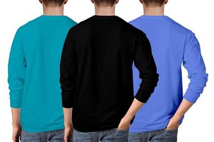 Camisa clásica de manga larga con cuello en V, de corte regular y confiable, hecha con hilo duradero para uso diario. - Product Image 2