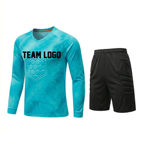 Ensemble de gardien de but de football personnalisé avec impression sublimée, respirant, séchage rapide, léger, pour entraînement de football. - Product Image 1
