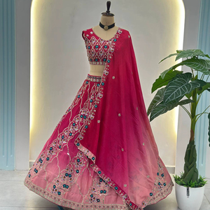 Ramdev Trading Pakistani Dress Indian Salwar Kameez Women <b>Saree</b> Lehenga Choli Party Wear Recycled Materials Indian Traditional - Product Image 1
