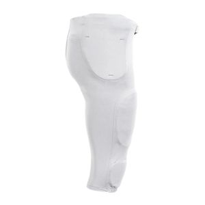 <b>White</b> American Football Uniform Pants Integrated 7-Piece Pad Set Moisture Wicking Quick Dry 100% Polyester Fabric for Pro - Product Image 3