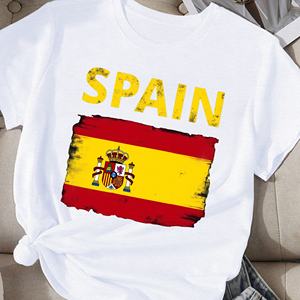 Camiseta cómoda para mujer ESPAÑA con bandera española - Product Image 2