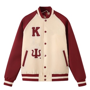 Veste en molleton universitaire Psi Spring, lettres en chenille, vêtements de fraternité, unisexe, vêtements grecs personnalisés, devant respirant, col montant, 100% - Product Image 1