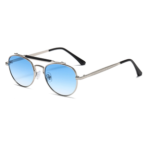 Nouvelles Lunettes de Soleil Rondes Vintage Double Pont en Métal de Haute Qualité 2026 avec Verres Anti-UV pour Hommes et Femmes, Idéales pour les Activités de Plein Air - Product Image 3