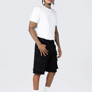 กางเกงยีนส์ขาสั้นผู้ชายสีพื้นสไตล์สตรีทแวร์ขายดีที่สุด / กางเกงยีนส์ขาสั้นผู้ชายสไตล์วินเทจคุณภาพสูงแบบฟอกสีสำหรับฤดูร้อน - Product Image 4