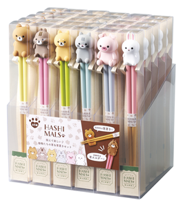 Juego de palillos con diseño de animales, de madera, reutilizables, diseño de dibujos animados, regalo para niños y adultos - Product Image 6