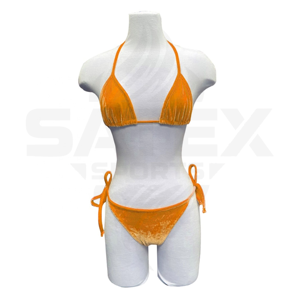 Conjunto de Bikini de Dos Piezas de Lujo Personalizado para Mujer con Logotipo Frontal, Spandex/Poliéster Ecológico de Secado Rápido y Transpirable, Traje de Baño para Playa - Product Image 5