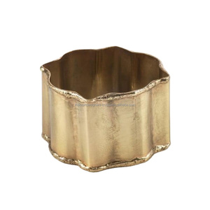 Anneaux de serviette de luxe artisanaux, accessoires de table, porte-serviettes pour hôtels, restaurants, décorations de mariage - Product Image 1