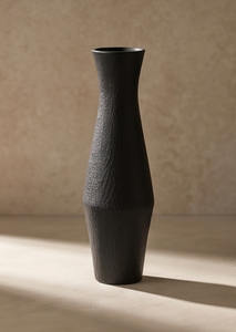 Jarrón Decorativo de Metal Negro de Lujo, Moderno, con Textura Rugosa, Alto, para Flores, para Hogar, Oficina, Vestíbulo, Diseño de Interiores, Venta al Por Mayor - Product Image 2