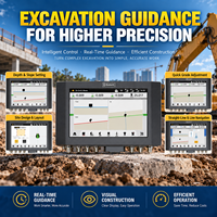Système de nivellement pour excavatrice amphibie avec affichage LED, GNSS RTK, système de contrôle intelligent 3D, pièces de diagnostic pour engins de construction