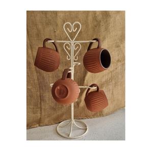 Support à tasses en fer robuste conçu pour accueillir plusieurs tasses, mugs et petits accessoires de cuisine en toute sécurité - Product Image 1