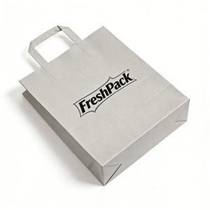 Sac en papier sulfurisé auto-adhésif de qualité alimentaire avec poignée en corde de coton, style classique, impression numérique et flexographique - Product Image 2