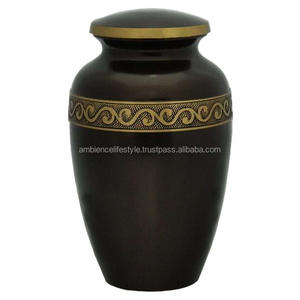 Urna de cremación de latón macizo hecha a mano con estilo de vida ambiental, diseño americano moderno para funerales de adultos, alta calidad y estilo - Product Image 5