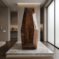Ataúd de Madera de Paulownia Carbonizada de Primera Calidad, Ataúd Funerario Europeo de Lujo, Caja de Entierro Ecológica, Venta al Por Mayor Personalizada