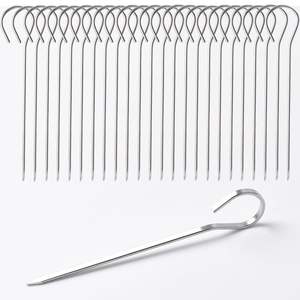 Classic Stainless Steel <b>BBQ</b> Skewers For Traditional Grilling With Simple Design And Strong Build For Daily Cooking Needs - Product Image 1