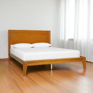 Japanese Joinery Wooden <b>Bed</b> <b>Frame</b> Minimalist Style Tool-free Wooden <b>Bed</b> Vietnam Custom Bedroom Furniture Manufacturer - Product Image 1