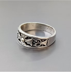 Modern High Quality Oxidized 925 <b>Silver</b> <b>Statement</b> Band <b>Ring</b> Stylish Design Gift for Any Occasion - Product Image 1