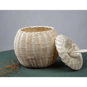 BEST SELLER Colorful Vietnam Made Kitchen Storage <b>Basket</b> Rattan for <b>Bread</b> Gift Box Multifunctional Accessories Precision - Product Image 3