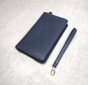 Portefeuille de voyage multifonctionnel en cuir, étui pour passeport, pochette pour téléphone portable, documents et billets, fermeture à glissière, fait main en Inde - Product Image 5