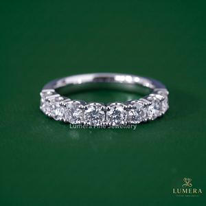 Bague de fiançailles classique pour femme, plaquée or massif, sertie de diamants ronds brillants cultivés en laboratoire – Cadeau idéal pour votre bien-aimée - Product Image 2