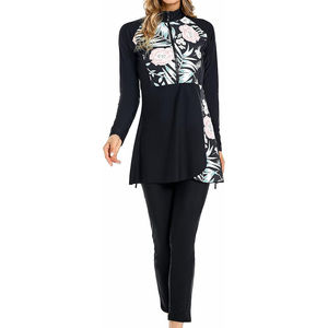 Traje de Baño Burkini Musulmán Modesto para Mujer, Talla Grande, Secado Rápido, Transpirable, Manga Larga, Traje de Baño Islámico para Playa - Product Image 5