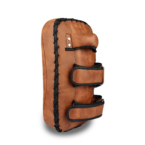 Almohadillas Tailandesas Ajustables para Entrenamiento de MMA, Almohadillas Curvas para Patadas, Almohadillas de Boxeo Absorbentes de Impactos con Correas de Velcro Seguras para el Brazo - Product Image 2