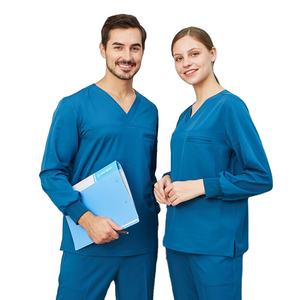 Uniformes Médicos de Moda Unisex para Hombre y Mujer, Conjunto de Uniformes de Enfermería, Lavable, Antiarrugas - Product Image 1