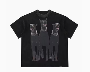 T-shirt pour homme surdimensionné avec logo de designer imprimé numériquement, style hip-hop, t-shirt graphique en coton avec t-shirt personnalisé surdimensionné - Product Image 4