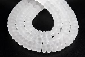 ลูกปัดควอตซ์คริสตัลใสแบบด้านธรรมชาติ เกรดเจมสโตน รูปทรงรอนเดลล์ สำหรับทำเครื่องประดับ DIY สร้อยข้อมือ สร้อยคอ - Product Image 4