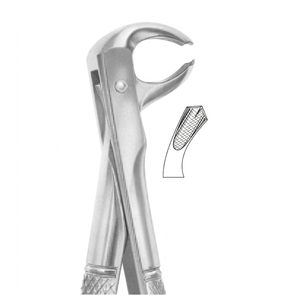 Forceps d'extraction Fig. Molaires inférieures droites 73R (modèle anglais) |   Acier inoxydable de qualité supérieure - Product Image 3