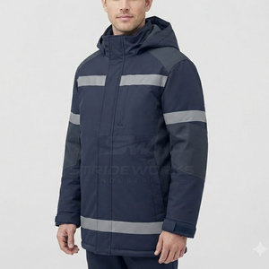 Premium Quality Waterproof Windproof Breathable Reflective Winter <b>Softshell</b> <b>Jacket</b> Hi <b>Visibility</b> Workwear Fleece Lined Unisex - Product Image 4