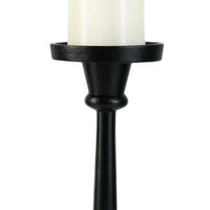 Portavelas al por Mayor para Decoración del Hogar, Portavelas de Aluminio Fundido con Acabado Negro, Hecho a Mano y Personalizado, Juego de 2 - Product Image 4