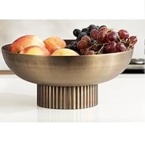 ชามโลหะตกแต่งสำหรับเสิร์ฟอาหาร งานแฮนด์เมด ดีไซน์สวยงาม ชามเสิร์ฟผลไม้ ราคาขายส่ง - Product Image 4