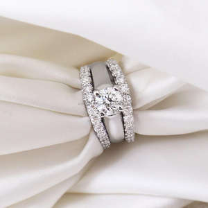 IGI/GIA Lab Grown Cut Diamond Vintage 14k jaune mariage/bague de fiançailles unisexe or blanc fin pour anniversaire fête-digne - Product Image 2