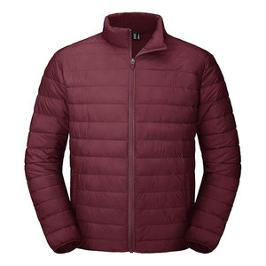 Veste matelassée imperméable pour homme, légère, coupe-vent, avec coque en nylon respirant, fermeture éclair intégrale, élastique - Product Image 1