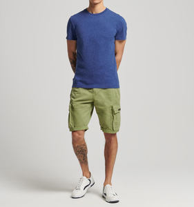 T-shirt Homme Col Rond Manches Courtes Couleur Unie Personnalisé OEM Haute Qualité 100% Coton Coupe Oversize Épaules Tombantes - Product Image 2
