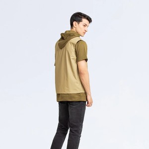 Camiseta con Capucha Unisex Verde Oliva, Corte Regular, Felpa, 100% Algodón, Color Sólido, Ropa Casual de Invierno, Transpirable y Ecológica - Product Image 3