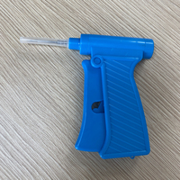 Microchip RFID para Animales FDX-B 134.2khz 2.12*12mm con Aguja y Pistola Reutilizable