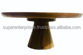<b>Wooden</b> <b>Cake</b> Platter Stand Multiuse Dessert Table Display Acacia <b>Wooden</b> <b>Cake</b> Stand Serving Footed Round Holder Rustic <b>Cake</b> Stand - Product Image 6
