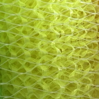 Éponge de nettoyage carrée colorée pour cuisine, en maille, en plastique souple, pour la vaisselle, en polyester, nylon, PP, PE