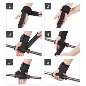 Muñequeras Ajustables para Fitness con Logotipo Personalizado, Correas de Levantamiento de Pesas para Gimnasio, Entrenamiento y Powerlifting - Product Image 2