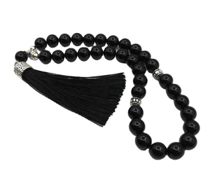 Hermoso Tasbih de Resina Hecho a Mano con Agarre Cómodo para Largas Sesiones de Dhikr, Misbaha de Resina de Lujo Exclusiva con Acabado de Alto Brillo - Product Image 1