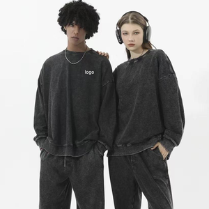 Sudaderas Vintage <span class=keywords><strong>de</strong></span> Forro Polar, 350 g/m², Algodón/Poliéster, <span class=keywords><strong>Sudadera</strong></span> Gruesa con Estampado Personalizado, <span class=keywords><strong>Sudadera</strong></span> Moderna para Hombre - Product Image 1