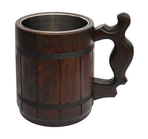 Chope à bière en bois de style ancien - Product Image 6