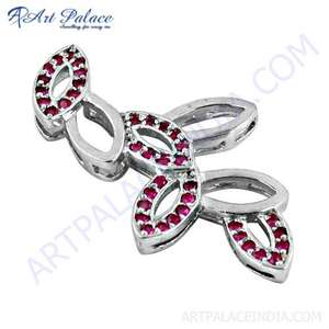 Nuevo colgante de plata de circonita cúbica rosa de moda, joyería fina y dijes - Product Image 1