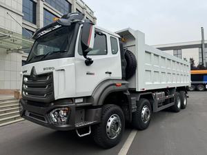รถดัมพ์ SINOTRUK HOWO NX 8x4 เครื่องยนต์ 400 แรงม้า WP12S ตัวถังเหล็ก Q345 แบบตัวยู 6.8 เมตร พื้นเหล็กหนา 10 มม. สำหรับงานหนัก ขนส่งในเหมือง - Product Image 1