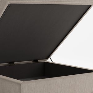 Owen Natural Square Coffee <b>Table</b> Storage Ottoman <b>Stools</b> & Ottomans Product - Product Image 3