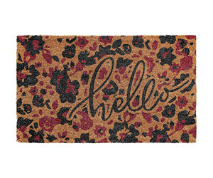 Alfombra de entrada de fibra de coco con base de PVC, antideslizante y ecológica. - Product Image 2