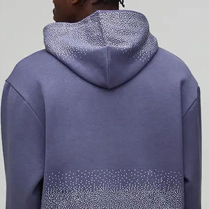 Sweat-shirt à capuche oversize bleu Econex Sports pour homme, en coton molletonné, streetwear décontracté, vêtement d'automne, logo imprimé numérique au dos, 300g - Product Image 3