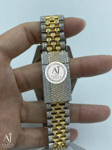 AARVA JEWELS กลไกมิโยตะสุดหรู ตัวเรือนสแตนเลสสตีล 38 มม. อะนาล็อกควอตซ์ คริสตัลแซฟไฟร์ สายนาฬิกาขนาด 20 มม. - Product Image 5